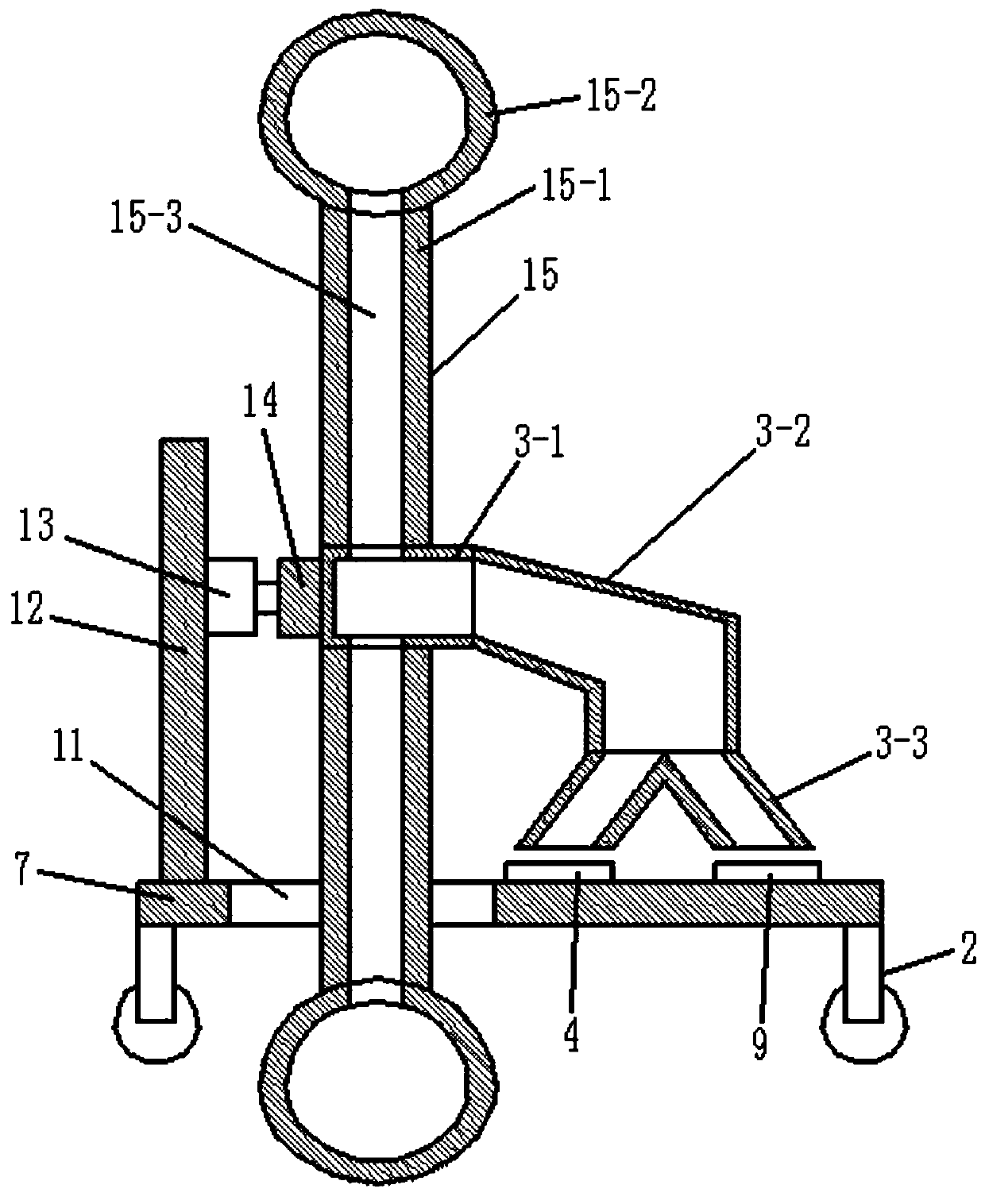 Device for burying and pressing drip irrigation tape on seeder