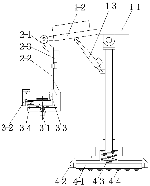 Adjusting device for minimally invasive surgery body surface projection