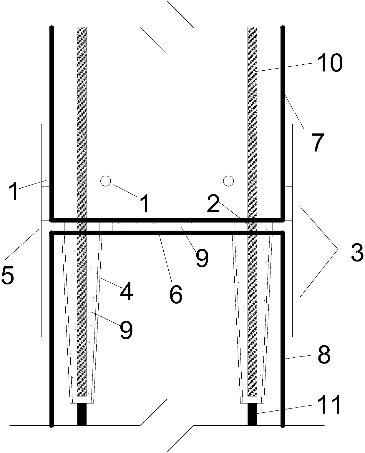 Prefabricated RC column inflection-point aligned connection method