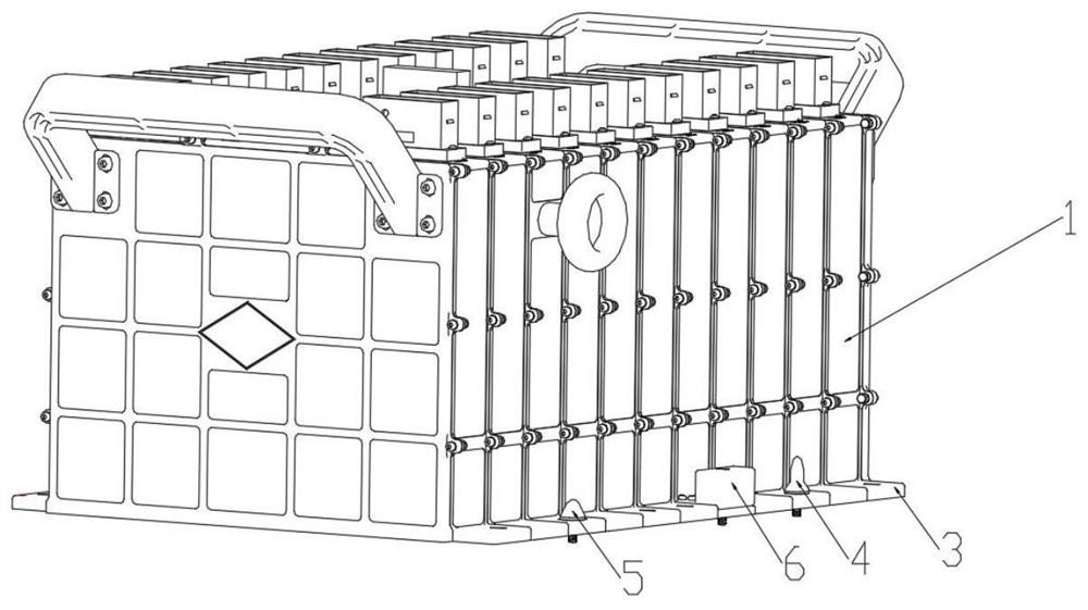 A positioning and locking device for replaceable electronic equipment outside the cabin