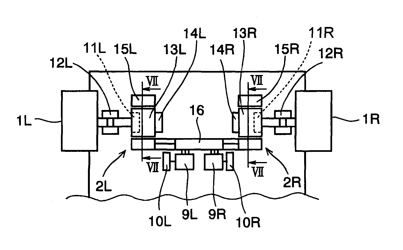Control device for drive motors