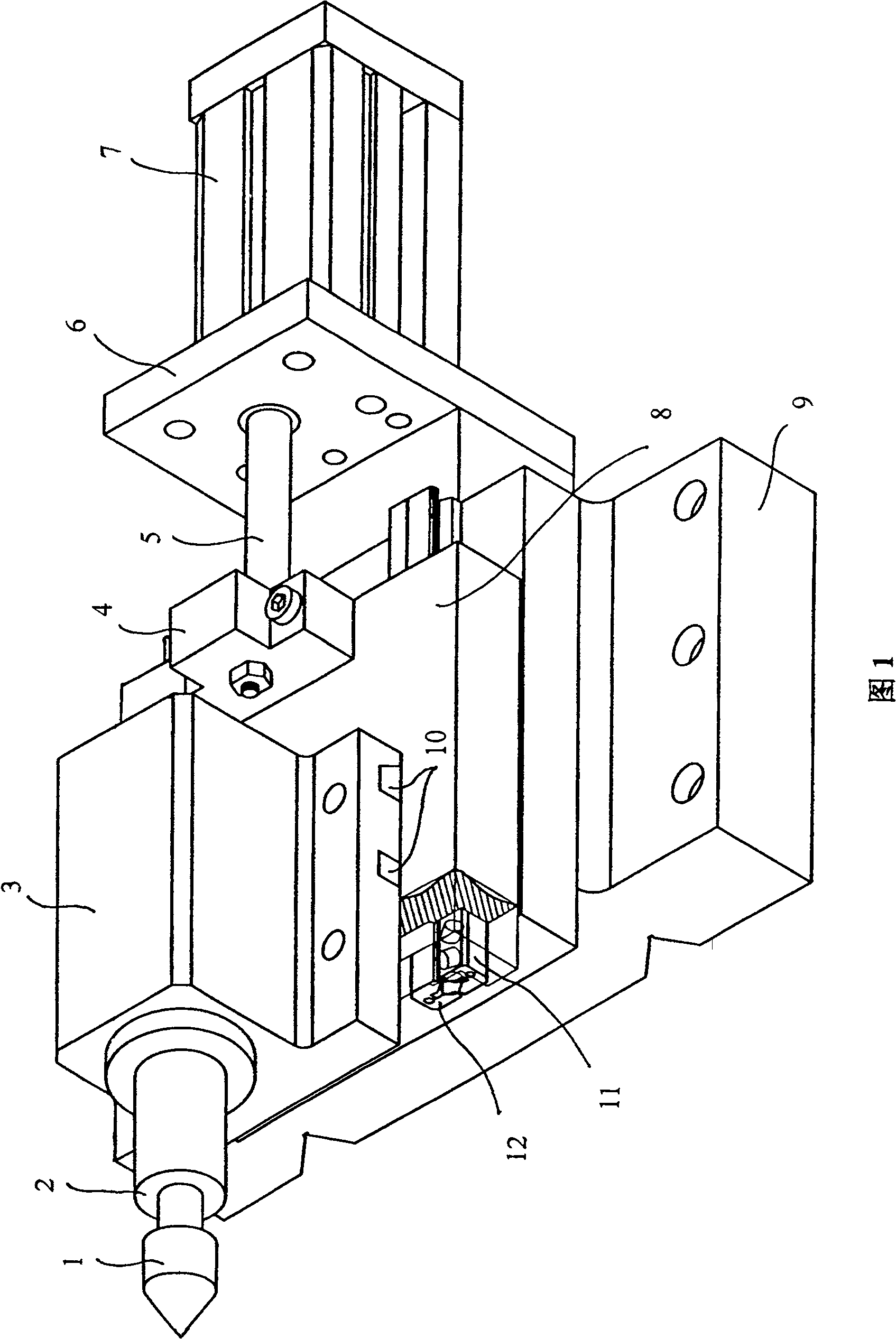 Pneumatic tailstock of numerically controlled lathe