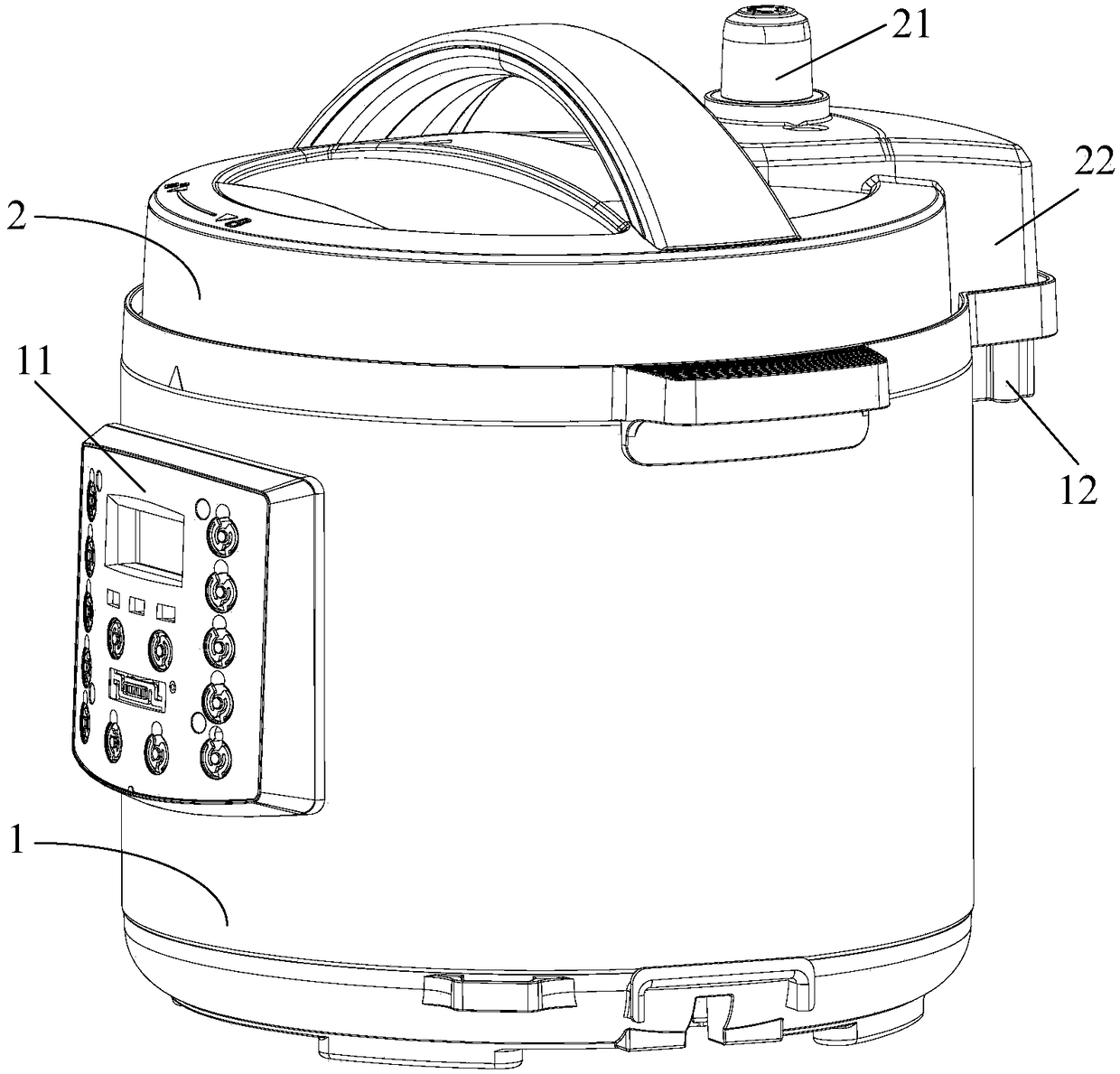 Split type electric pressure cooker