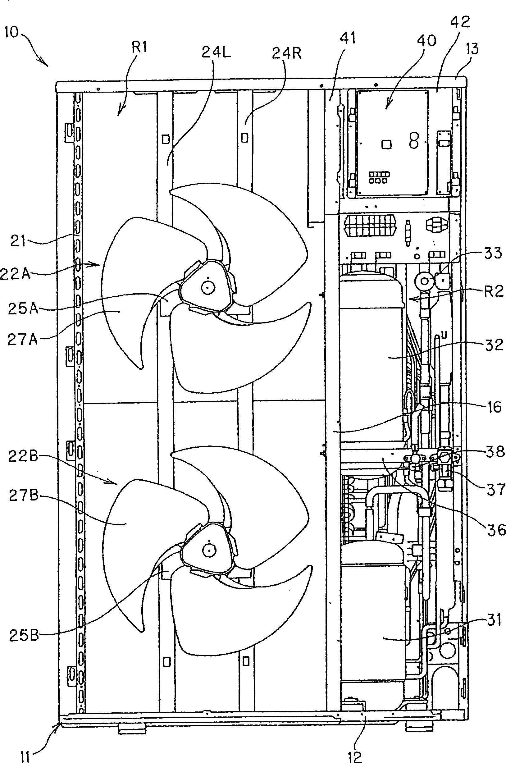 Outside unit of air conditioning apparatus