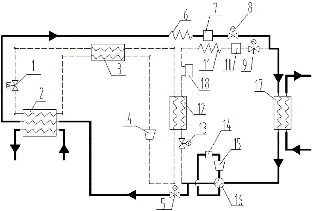 CO2 cascade heat pump system suitable for extremely cold areas and control method thereof