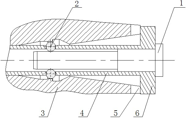 Processing center spindle inner bore checking fixture