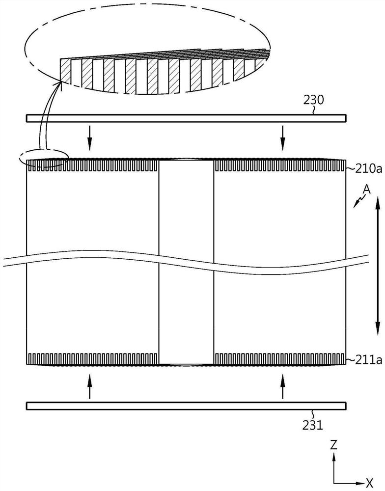 Battery, current collector applied to battery, battery pack comprising current collector and automobile