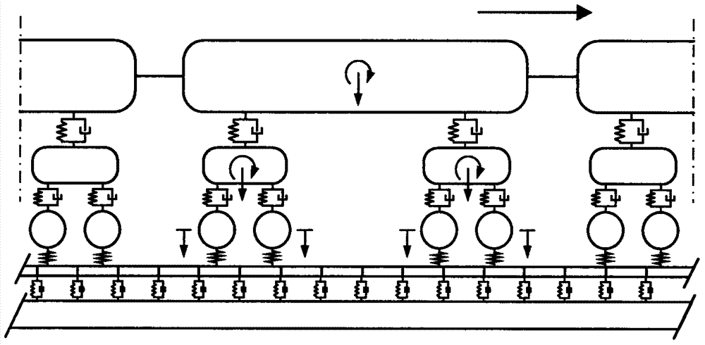 Different-step-size efficient dynamic analysis method for train-rail-structure coupling system