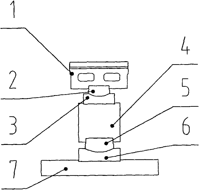 Self-adaptive triple sphere supporting device of large-scaled slide shoe tube mill