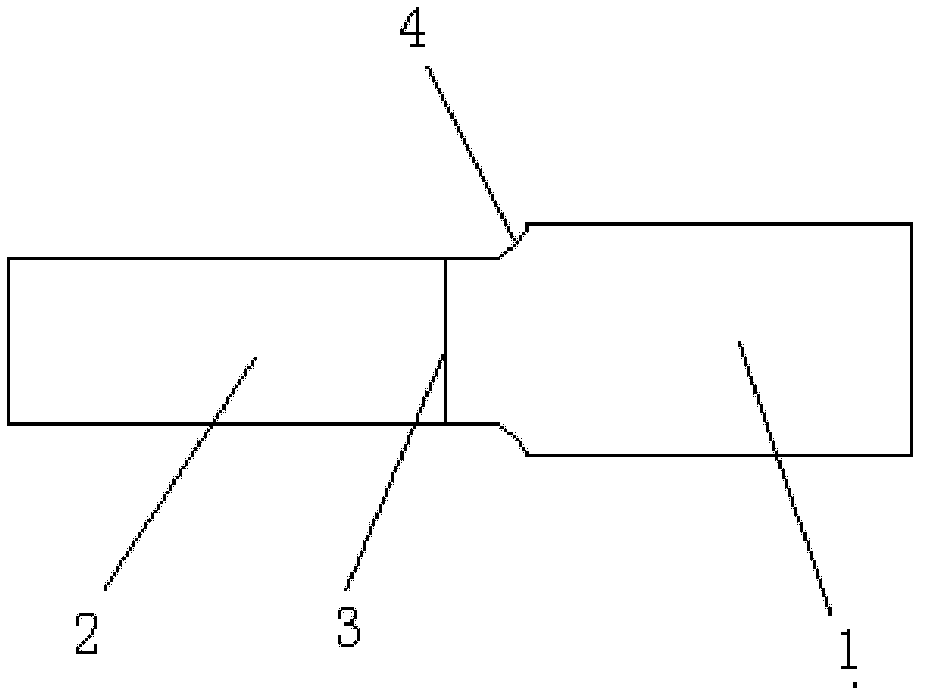 Plate connecting method for improving flying gauge change rolling stability