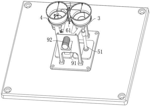 Rib trimming device for injection-molded food container