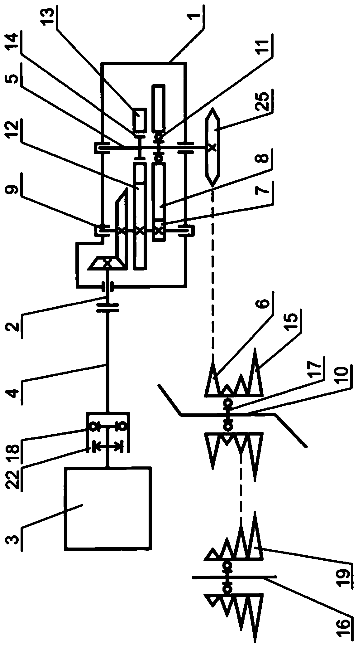 Motorized bicycle transmission