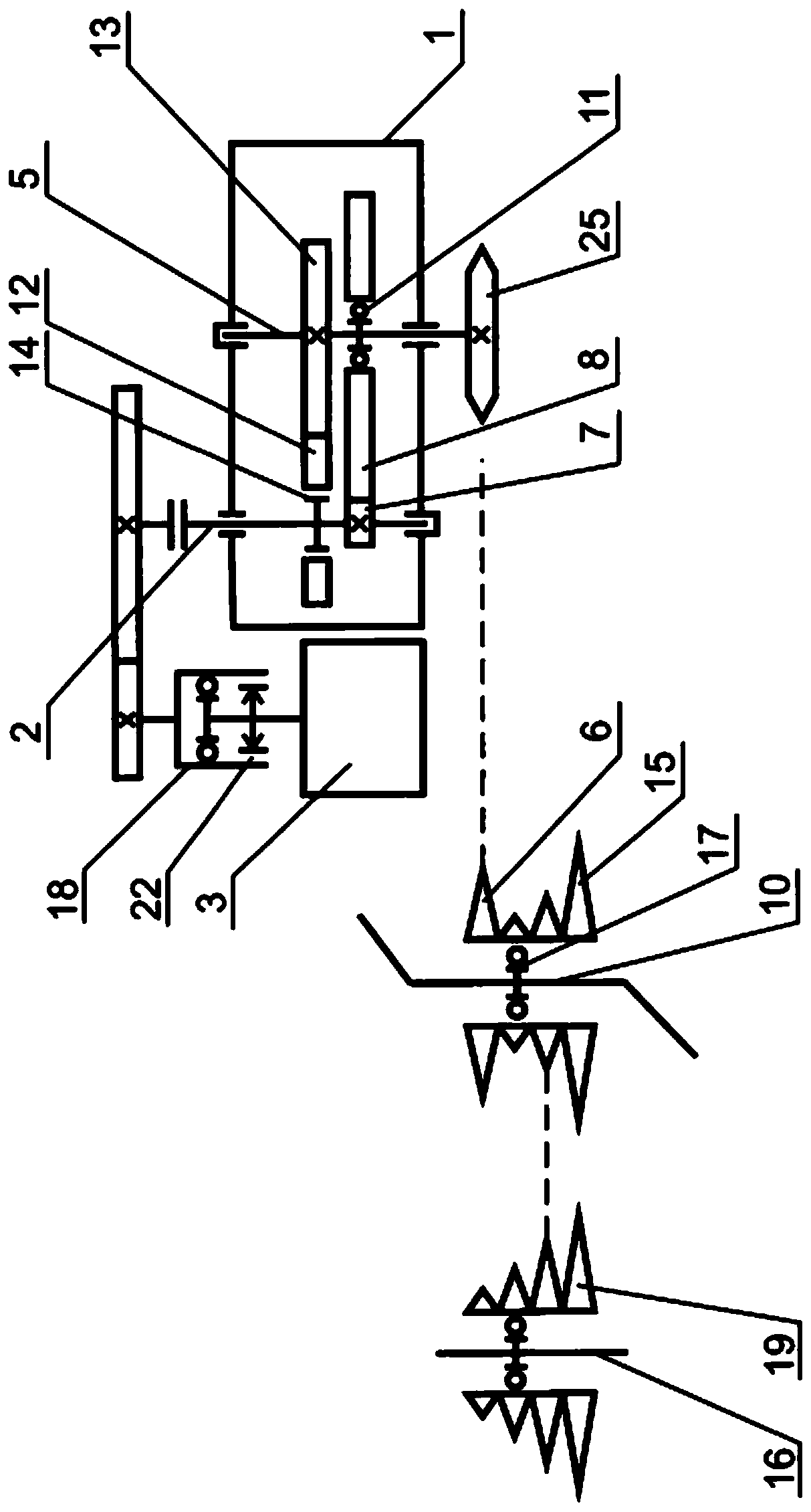 Motorized bicycle transmission