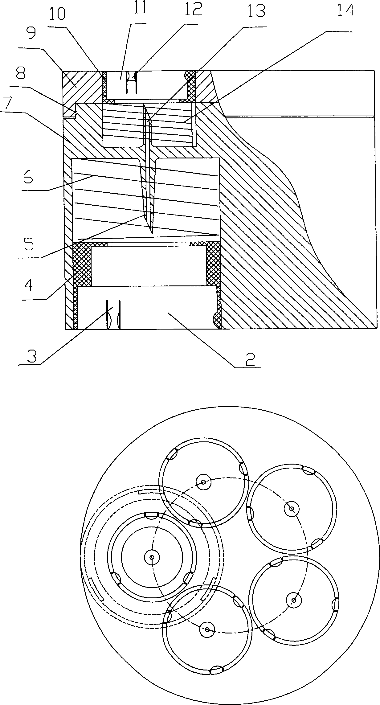 Medicine adding and dispensing device for transfusion