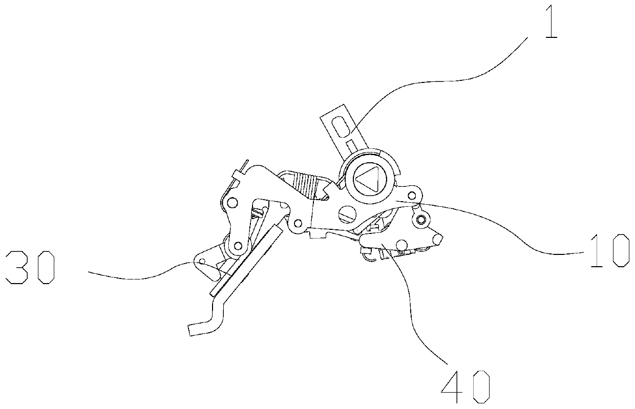 A moving contact quick-closing mechanism and a circuit breaker equipped with the moving contact quick-closing mechanism