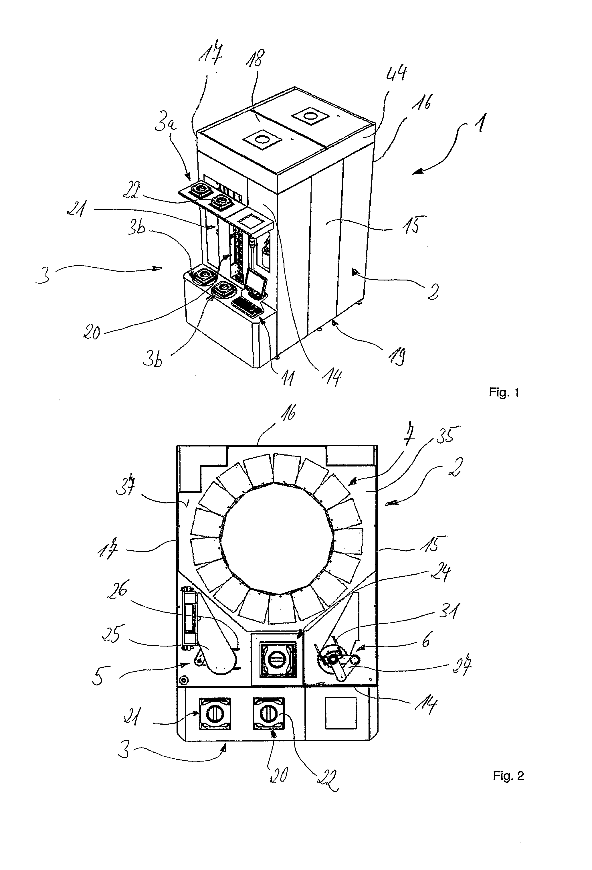 Apparatus for storage of objects from the field of manufacture of electronic components