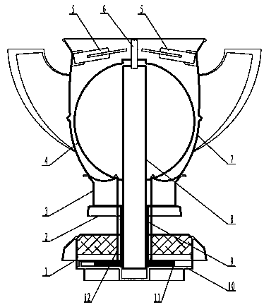 Rotating-type trophy-styled birthday candle