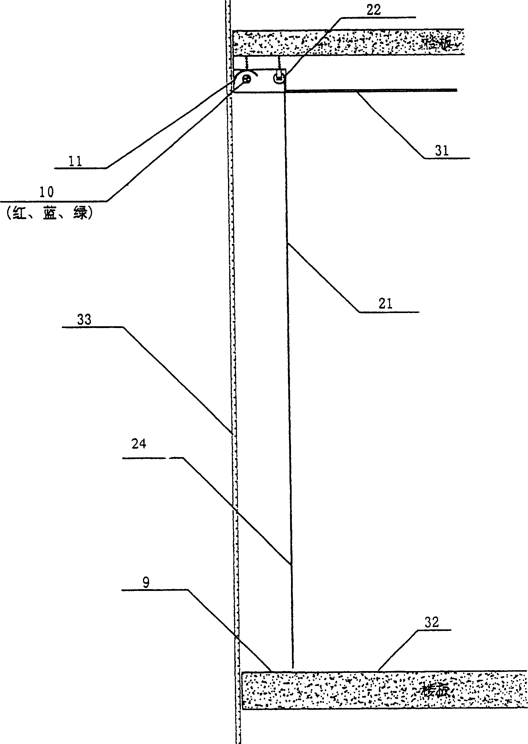 Method of light in building transmitting outside for decorative lightening purpose and its decorative lightening system