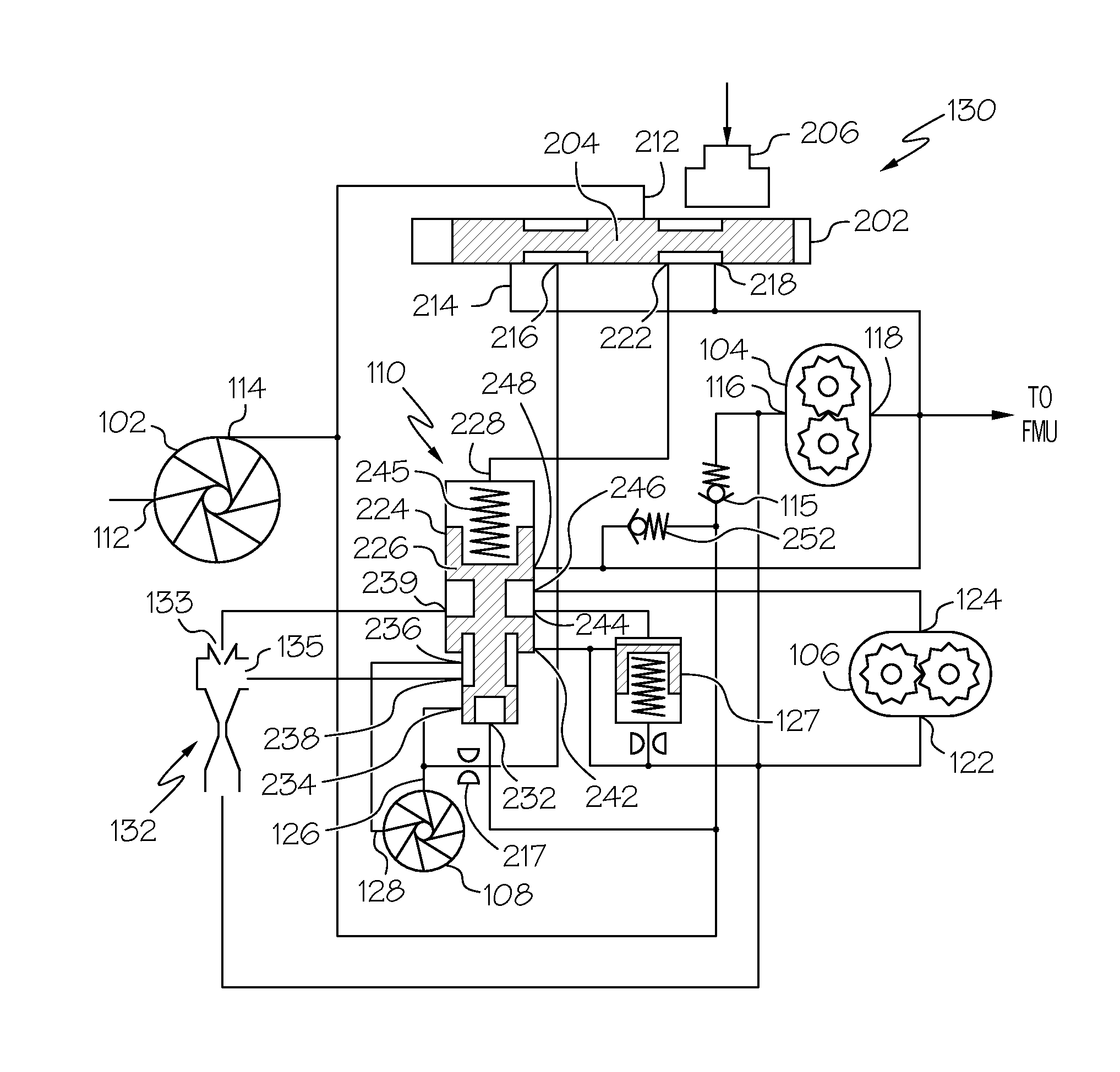 High efficiency, high pressure gas turbine engine fuel supply system and method