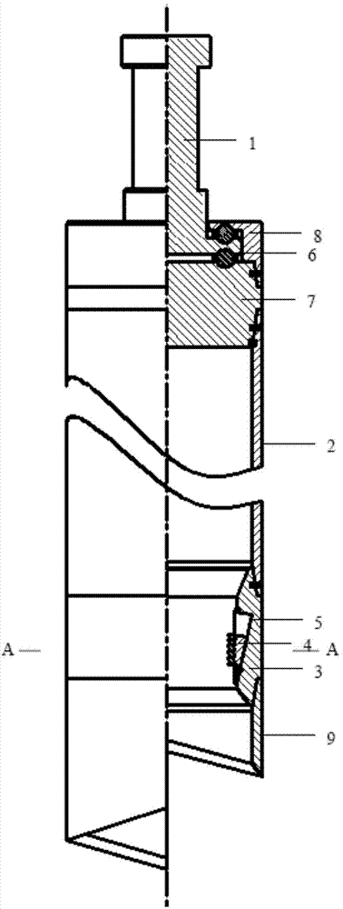 Oil-water well perforating gun pulling device operating under pressure