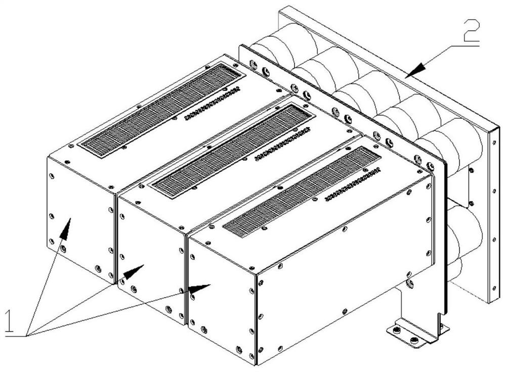 A three-level laminated busbar for suppressing stray inductance