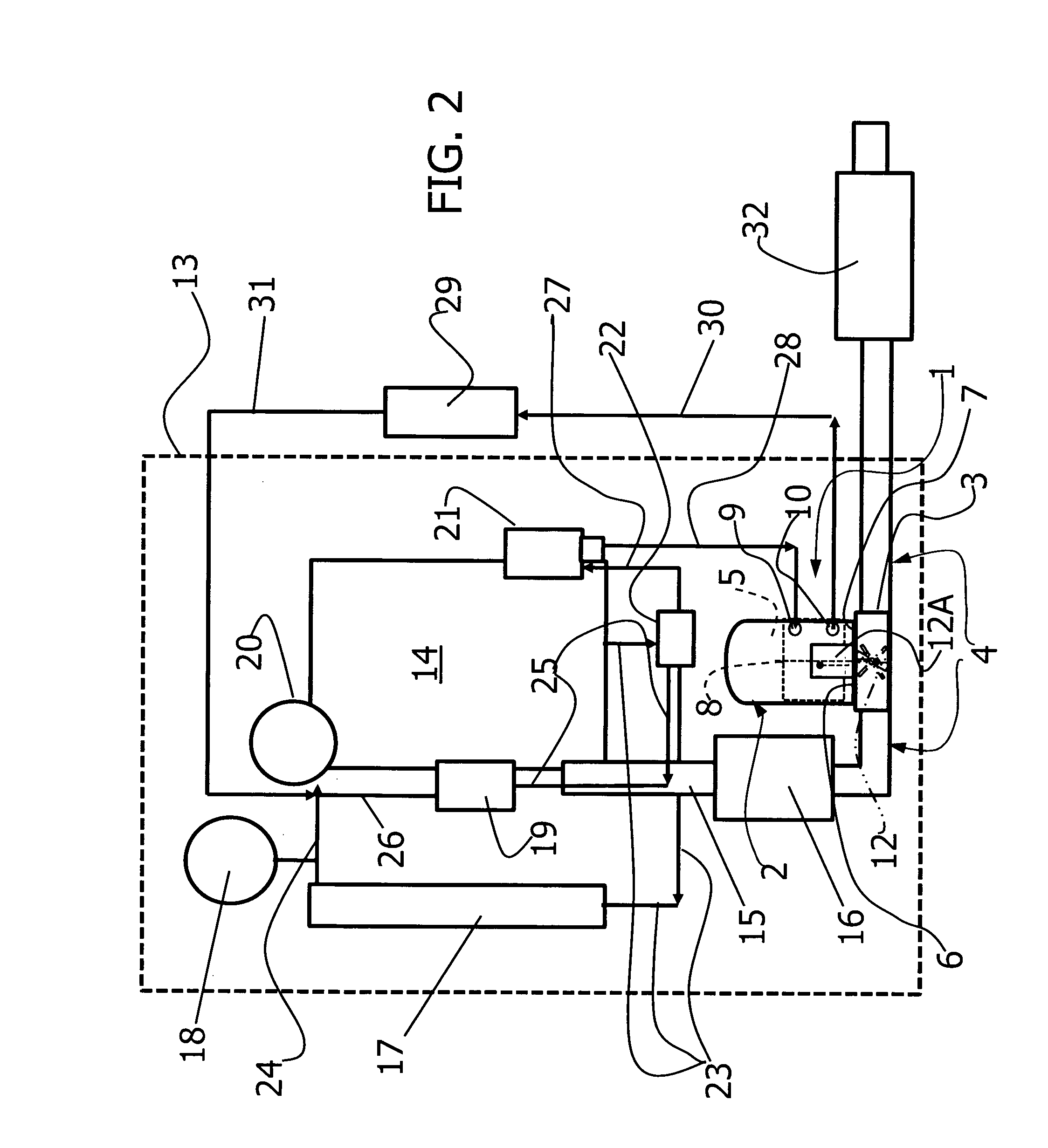 Unit for recovering and converting the thermal energy of the exhaust gases of an internal combustion engine of a vehicle