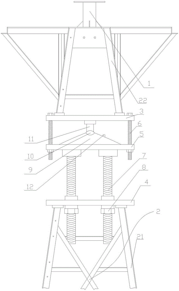 Navigation buoy lamp holder capable of being universally adjusted