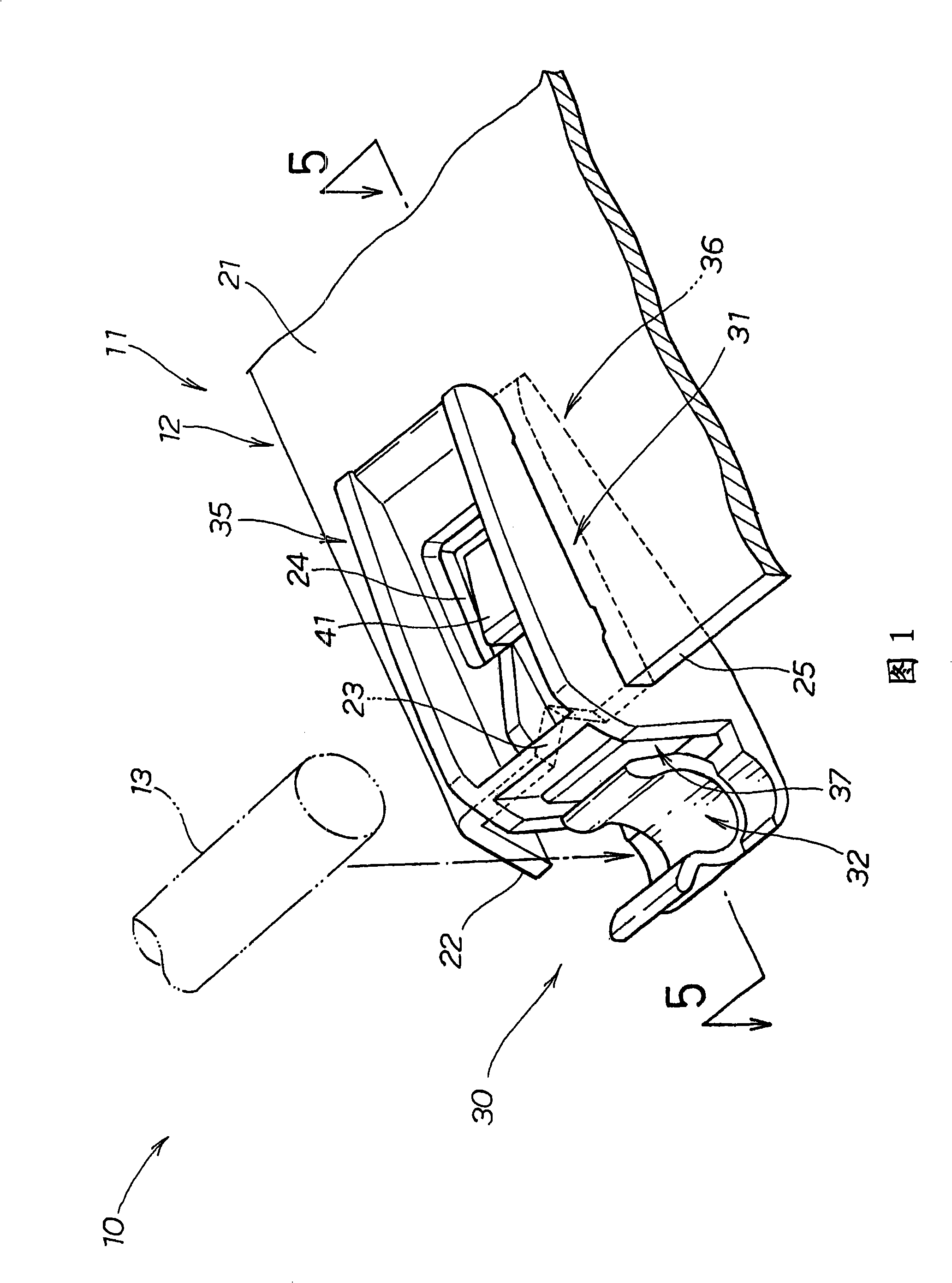 Mounting structure of pedestal for cover opening prop