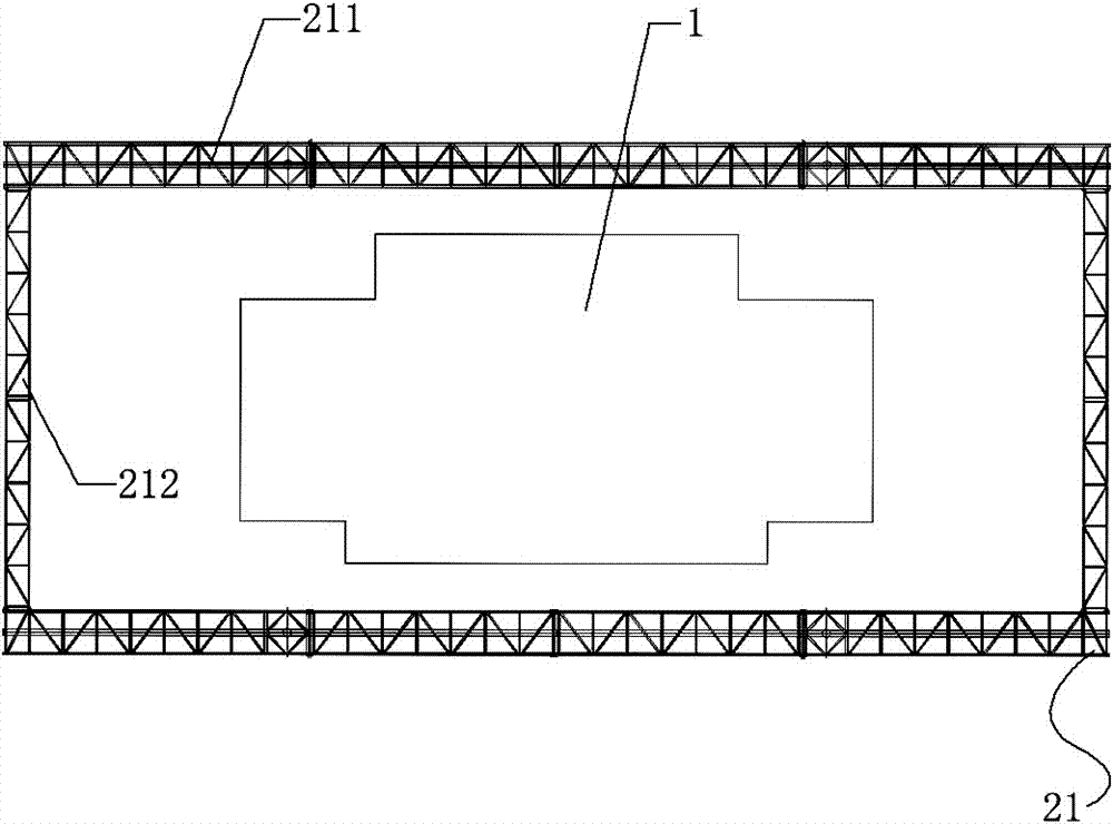 Liftable construction platform and assembly type building and construction method of liftable construction platform