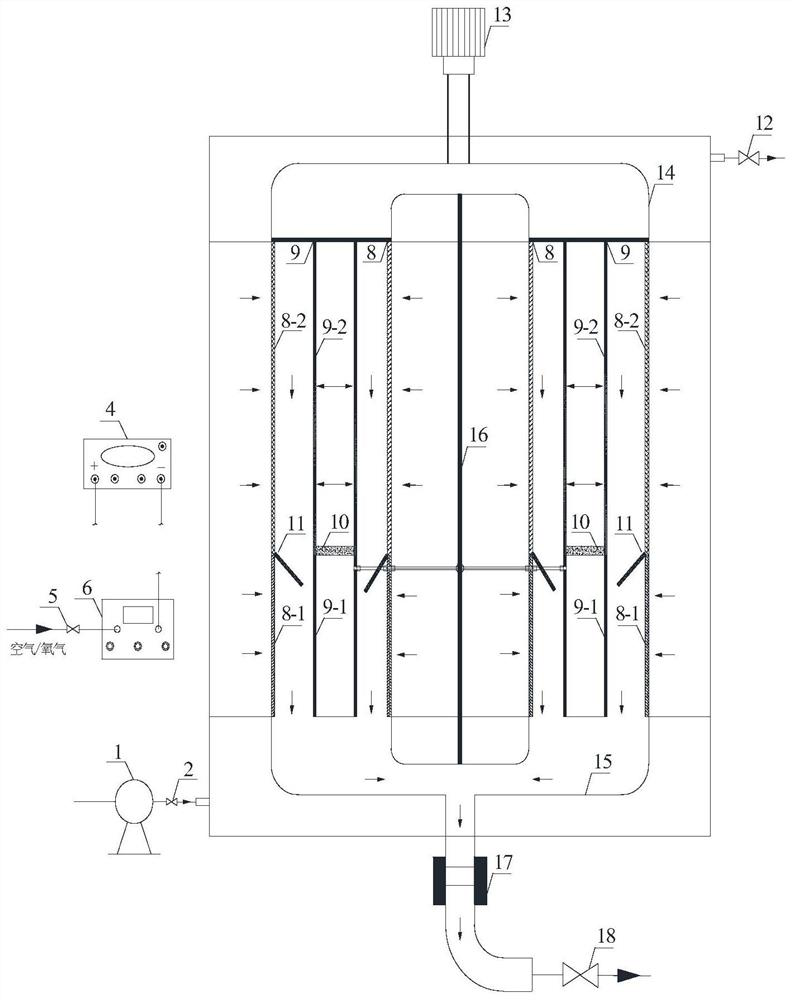 Water treatment system with ozone enhanced electric filtration and water treatment method