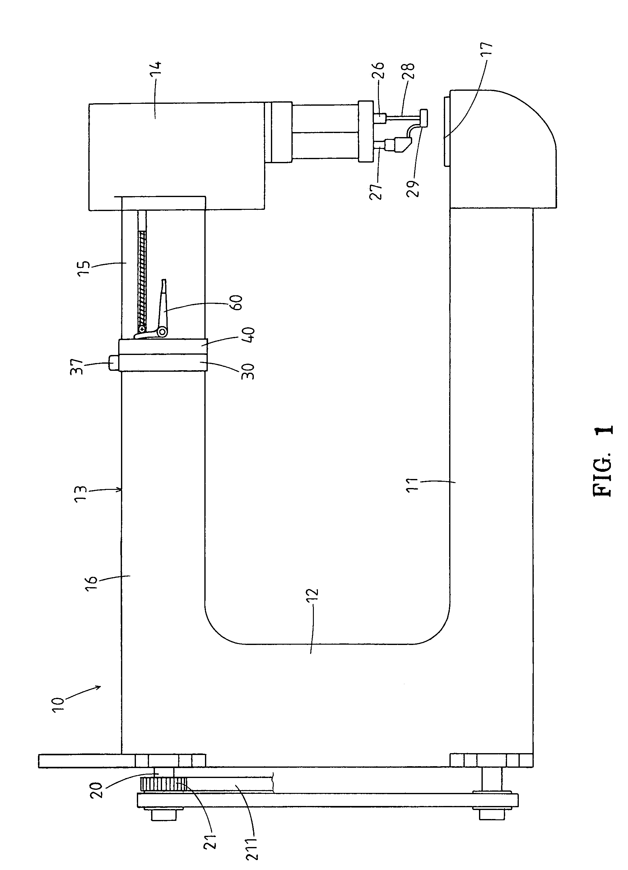 Adjustable positioning device for head of sewing machine