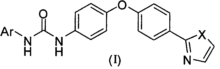 Diaryl urea derivative and application thereof