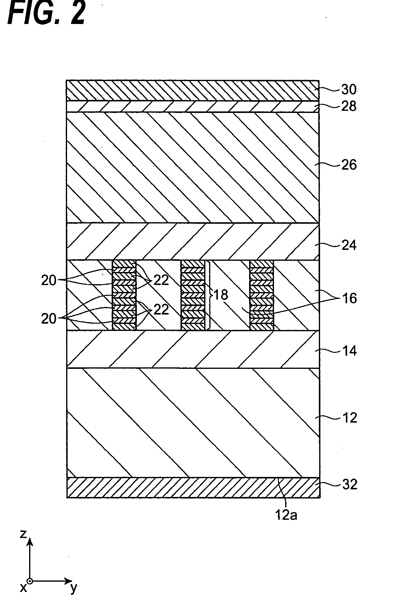 Method for manufacturing a light-emitting device with a periodic structure in an active region