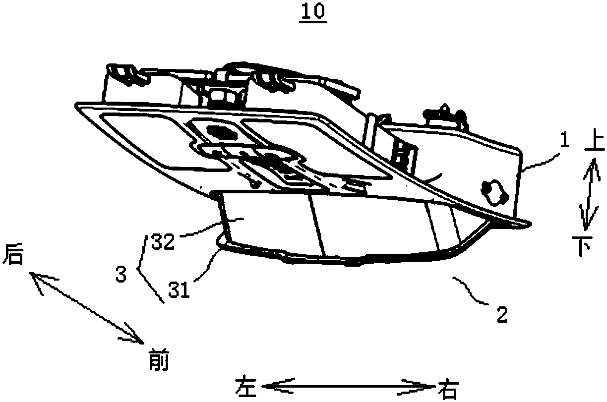 Glasses case assembly of vehicle, and vehicle
