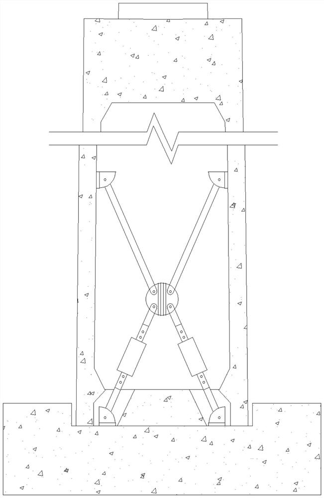 Replaceable shear-resistant energy consumption device for high-speed railway hollow swing pier