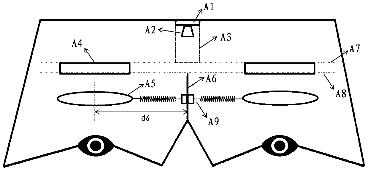 Monocular visual field self-adaptive adjustment method and device, head-mounted visual equipment
