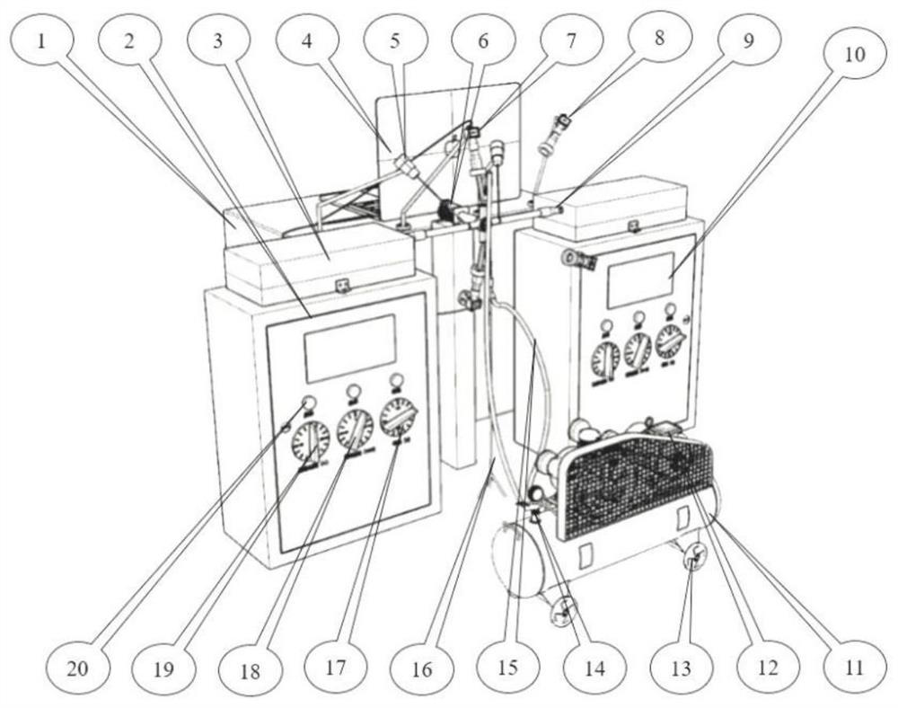 In-situ test equipment for laser thermal shock test of accelerated life of coating