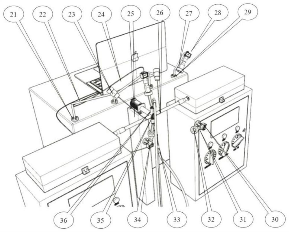 In-situ test equipment for laser thermal shock test of accelerated life of coating