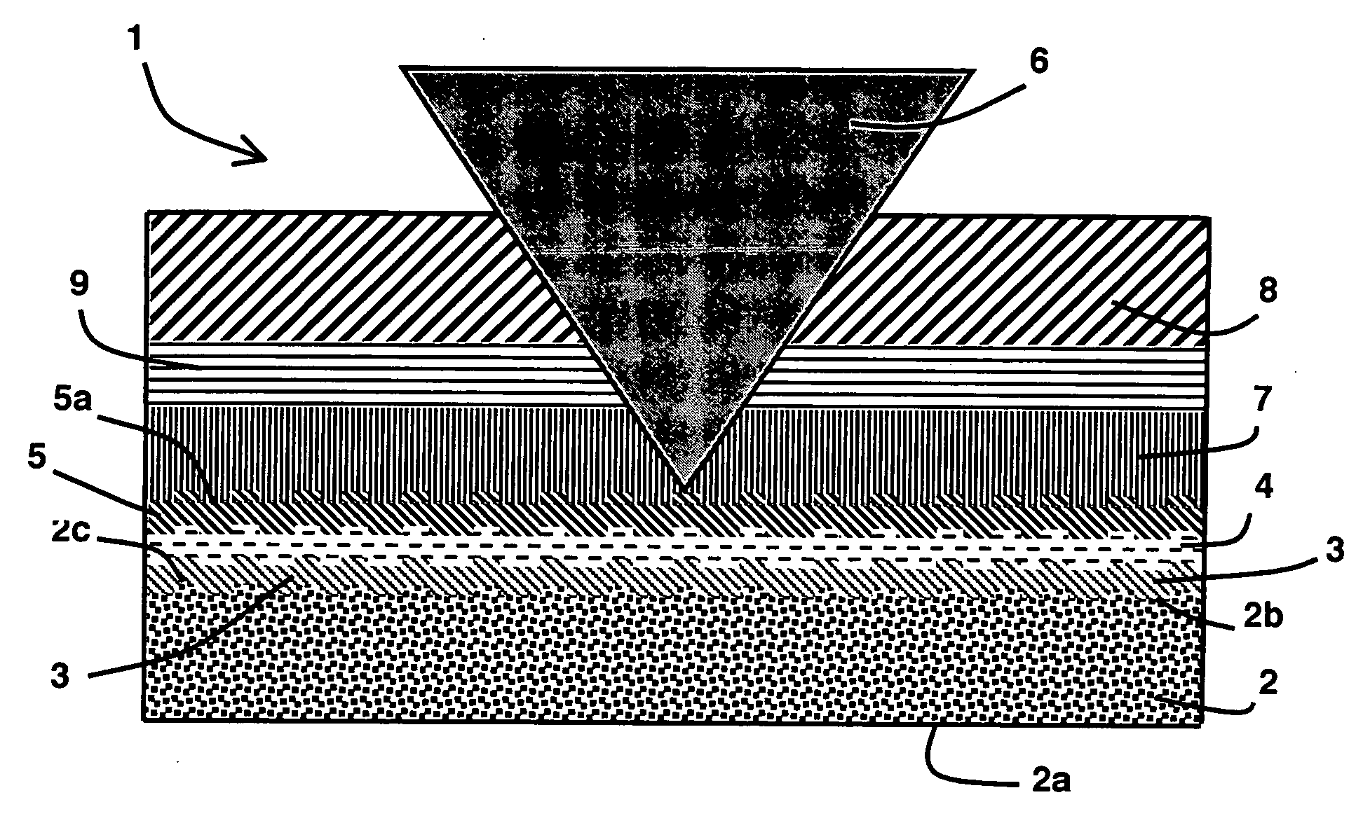 Optical data recording medium provided with at least one photosensitive layer and one deformable layer