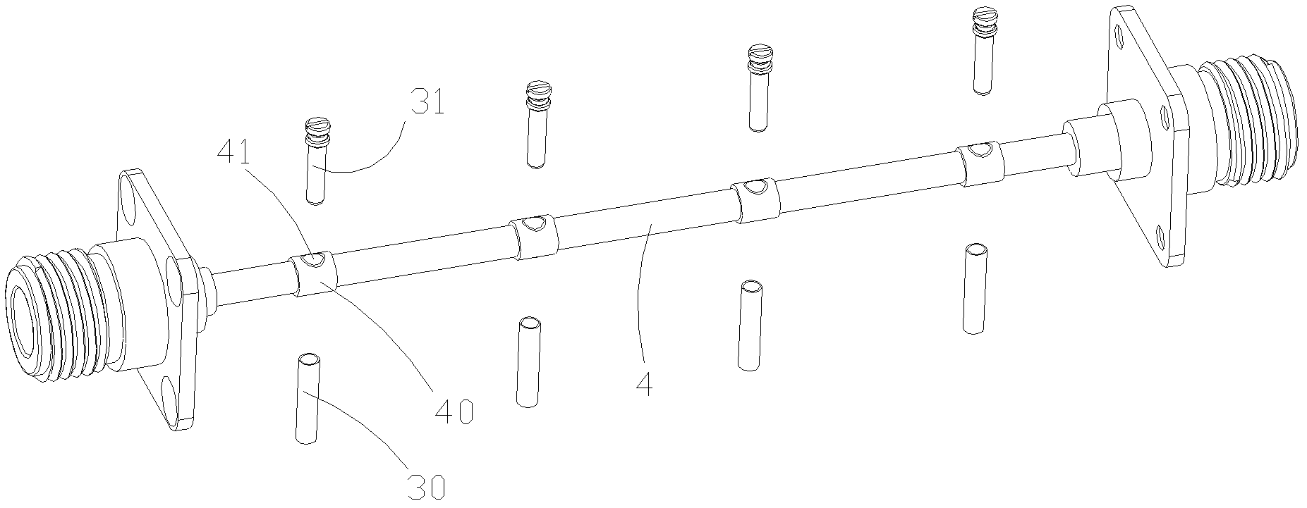 Elliptic function low-path filtering path and communication cavity device adopting same