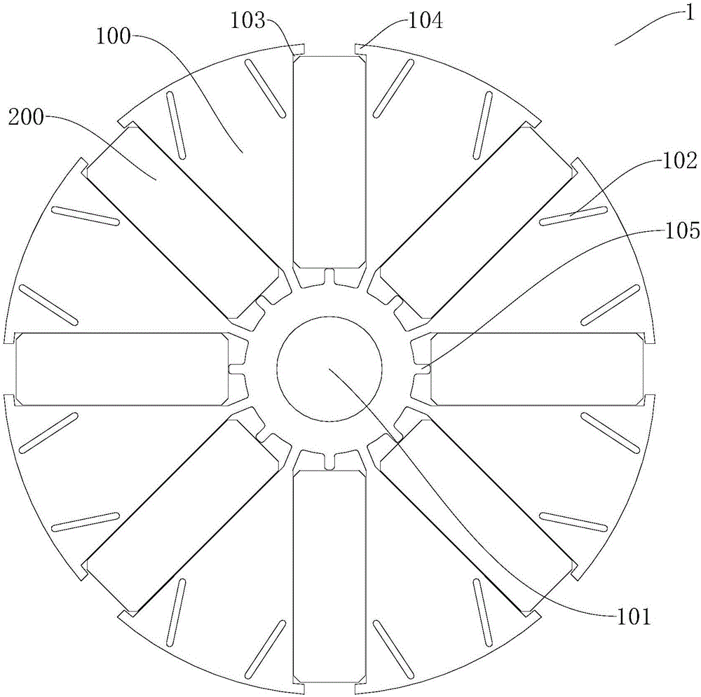 Rotor for motor and motor with rotor