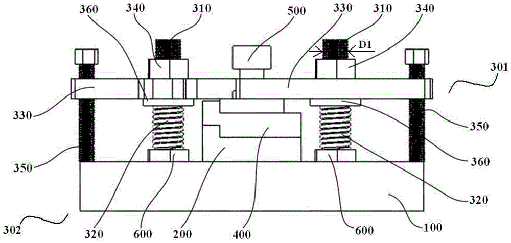 Clamping device for tubular elastic parts