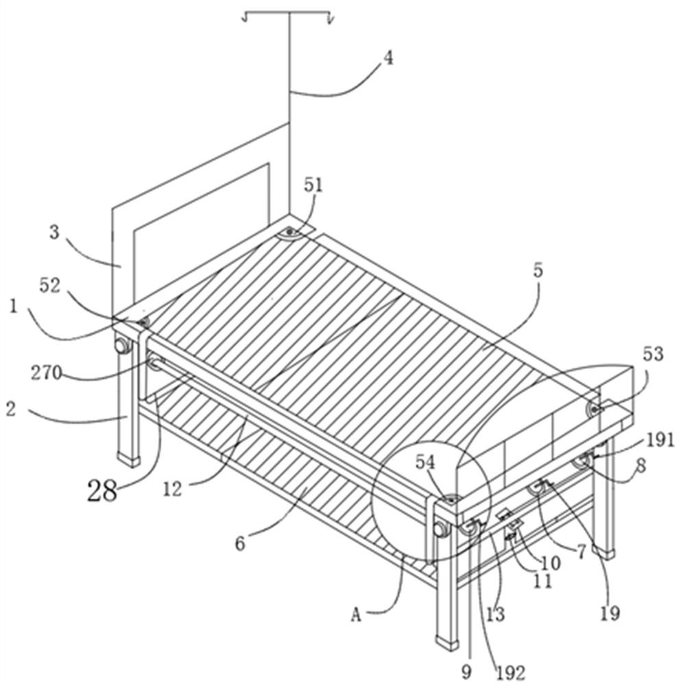 Medical care bed mattress and mattress installation structure thereof