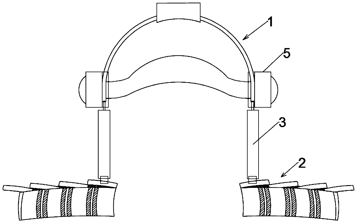 Intelligent self-adaptive recovery fixing device used after thyroid surgery