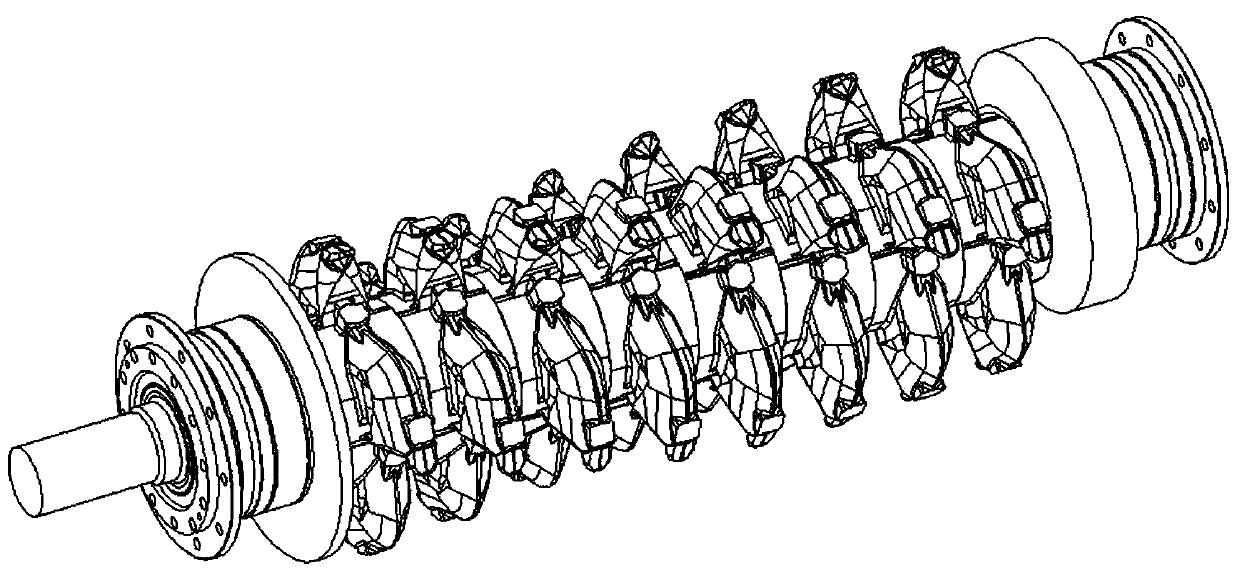 Tooth roller structure of double-tooth-roller type power crusher