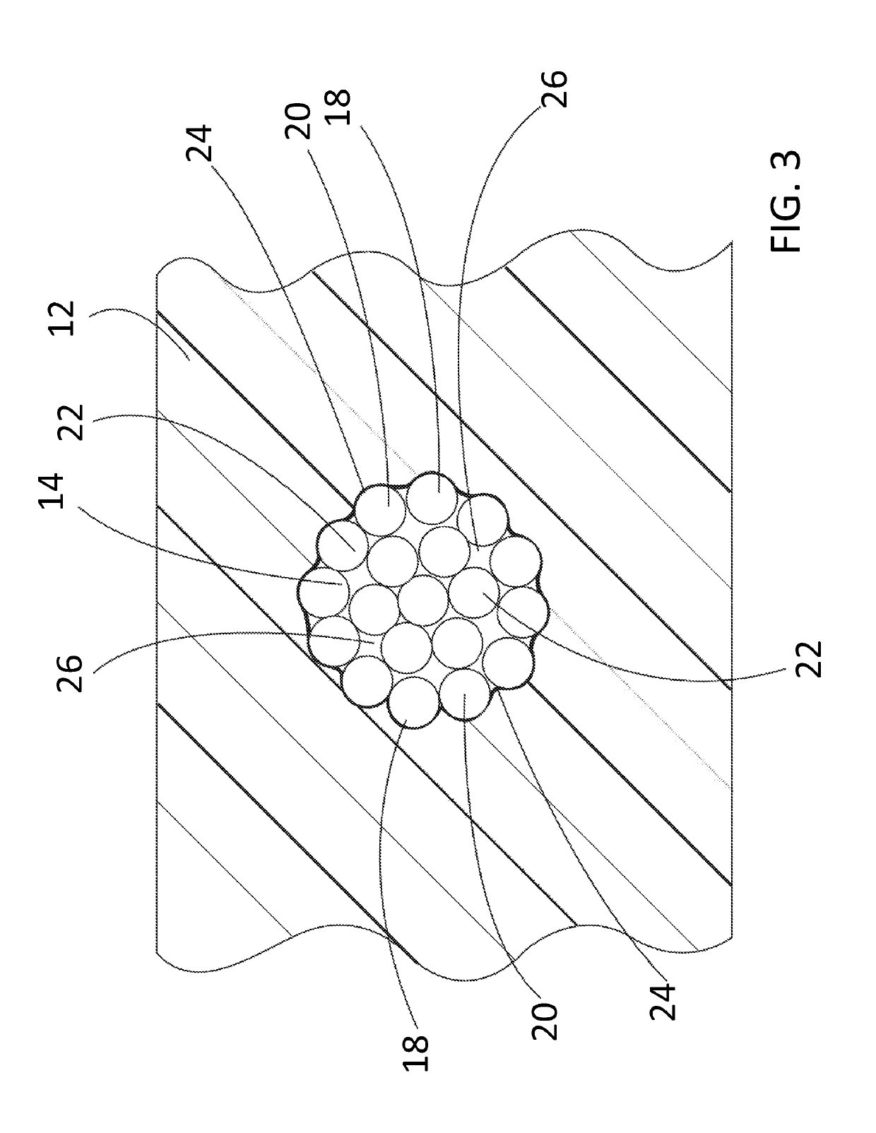 Composite materials having embedded metal ropes for increased damping capacity and methods of manufacturing same