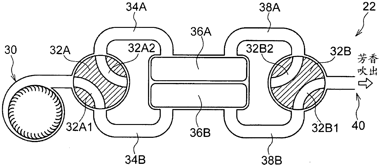 Aroma generating device for vehicle