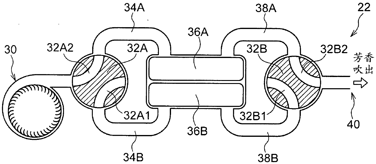 Aroma generating device for vehicle