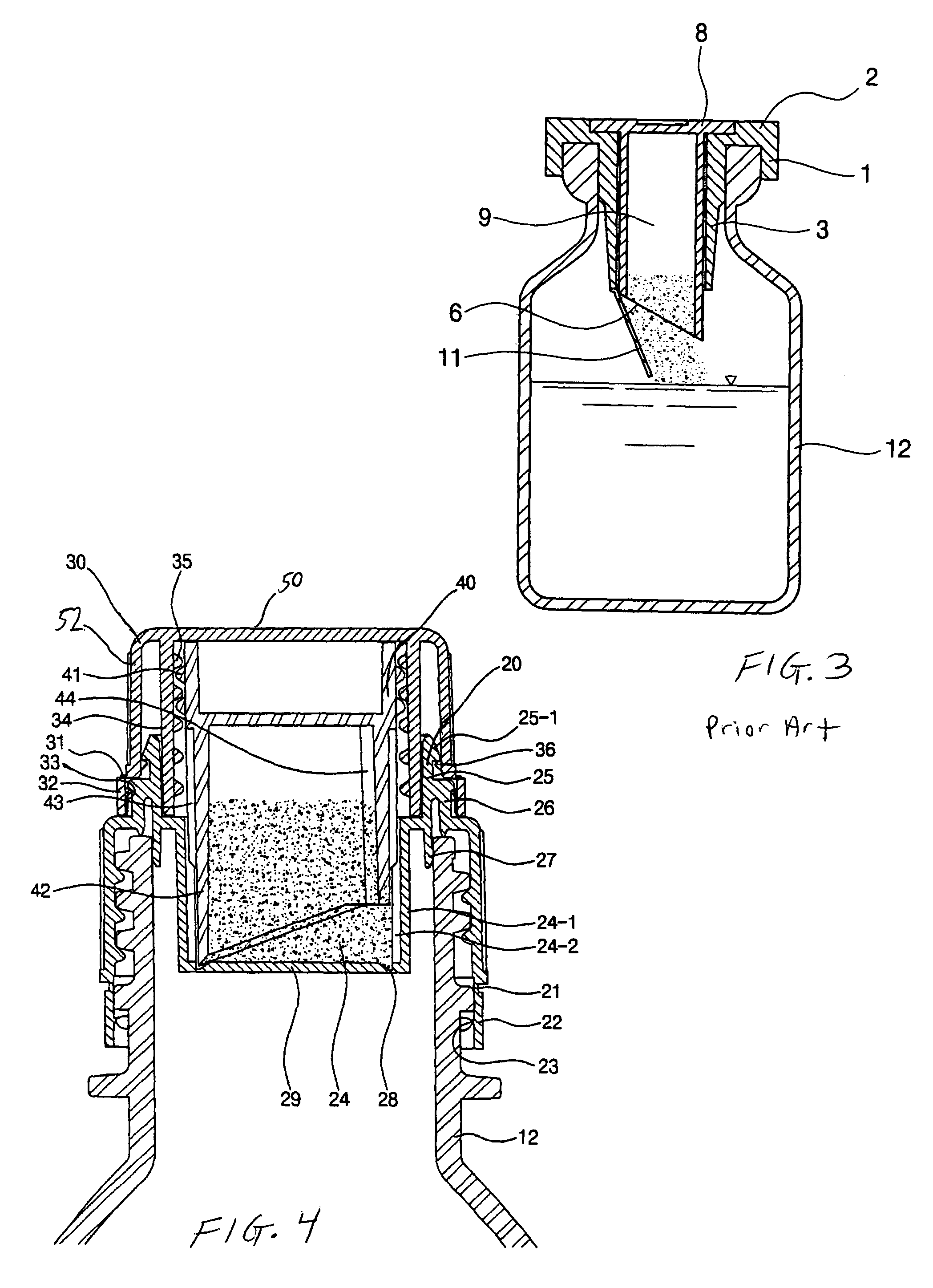 Sanitary double cap allowing addition of adjunct to contents of a container