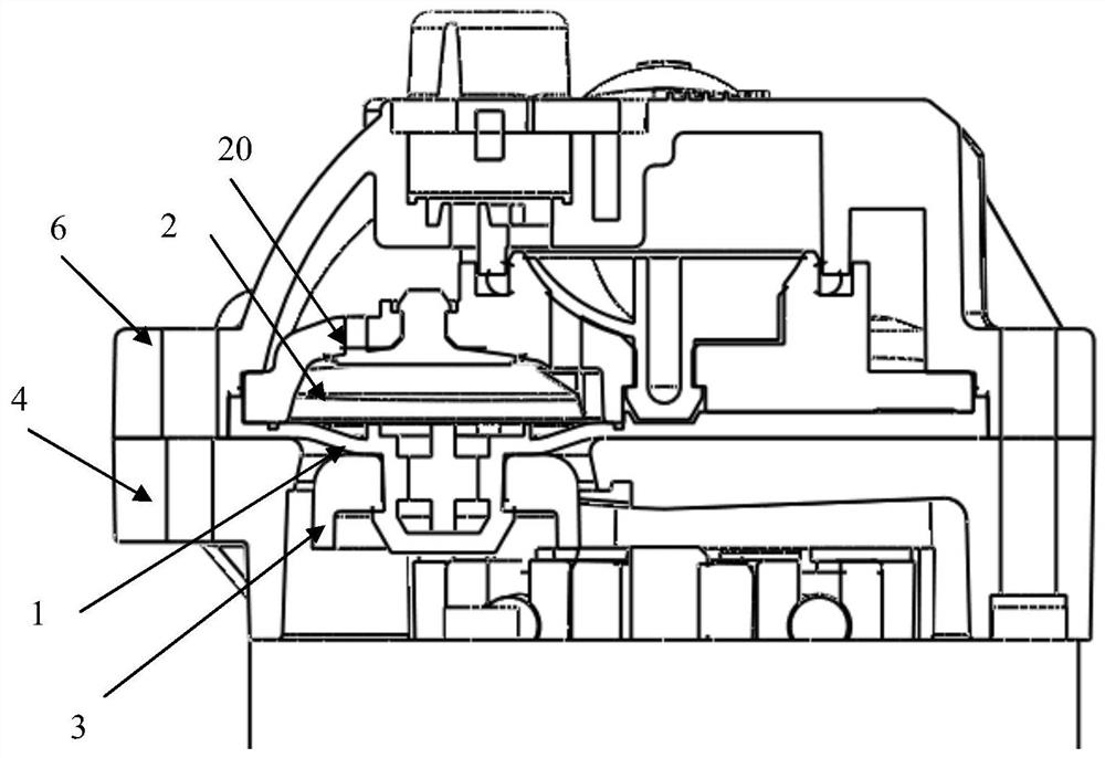 Diaphragm pump and pump head structure thereof